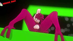 HD video of monster girl's masturbation