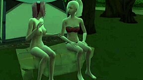 Sakura and Inno engage in a steamy mission and get intimate in the great outdoors
