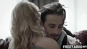 Movie on FreeTabBoo Net Features a Blonde Babe Threatening to Be Kicked Out of the House