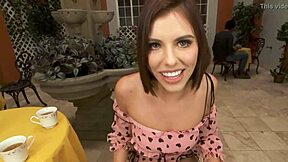 Adriana Chechik's outdoor adventure ends with a hot cumshot
