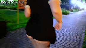 Fat women dance and flaunt their asses in public