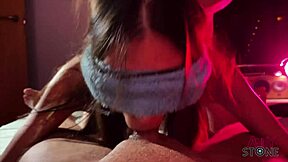 Older man watches as his wife gets rough sex from a friend
