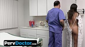 PervDoctor's office visit turns into a sexual exchange for cosmetic surgery