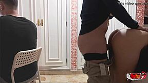 Middle-aged mom has sex with her friend while her husband is away