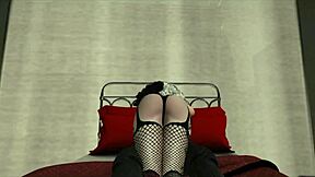 Animated villainess in explicit music video with handjob and big tits