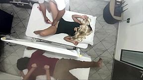 Stunning bride's infidelity caught on camera during a secret rendezvous with masseur