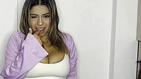 Busty Latina teen gets filled up in casting session