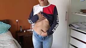 I have a big dick and I cum on my stepmother’s face while she is having a hairy pussy.