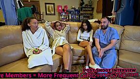 Aria Nicole's gynecological examination by Doctor Tampa