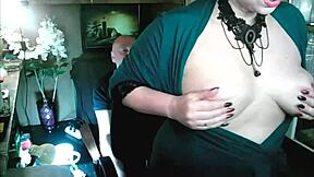 Steamy scene with a hot cougar and a handjob on a tiny balcony in Moscow