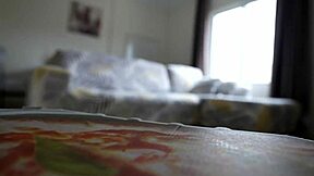 Squirting whore gets her ass fucked by pizza delivery guy