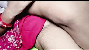 Hot Indian bhabhis in red dresses get naughty