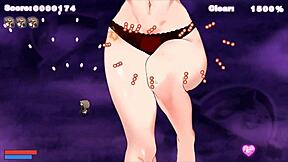 3D game of stripping Succubus Chan's giant, sexy body