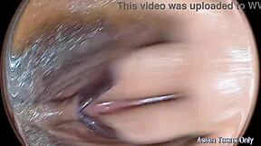 Big dick penetrates huge pussy with spy glasses