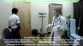 Doktor Tampa utför Rina Arems årliga gynekologiska undersökning med sjuksköterska Stacy Shepards handskbeklädda händer assisterar