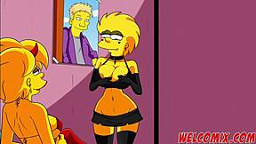 Halloweenská noc s divokou Simptoons orgiou