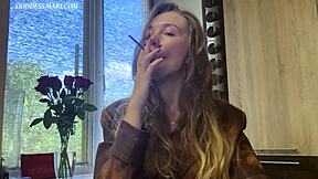 Kelentit kepada rokok terbakar gaya Russia