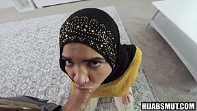 step sis, your muslim mouth on my huge cock for cash? suck it deeper or no money!