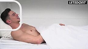 Mary Rock the Perfect Slut Rides Virgin Roommate's Huge Cock After Yoga