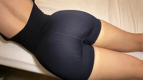 stepsis lets me cum all over her perfect gym ass during tiktok free use