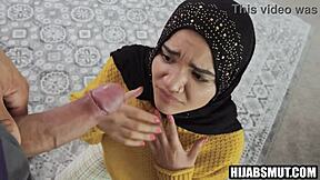 step sis, your muslim mouth on my huge cock for cash? suck it deeper or no money!