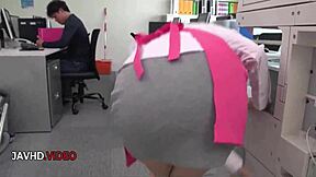 what if chihiro akino's office blowjobs led to your wildest creampie fantasies at work?