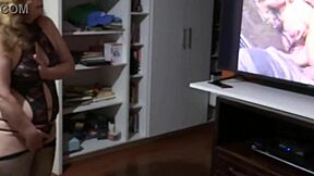 whoa my brother-in-law just came in my big hairy pussy after watching porn and fingering my huge clit