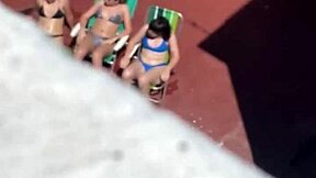 Voyeur Thrill: Argentinian Neighbors' Sultry Terrace Sunbathing Ignites Desire Part 2