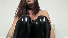 yo femdom Katy's showing off her toys, you ready for total domination?