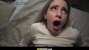 busty blonde micky muffin chokes on big cock unexpectedly