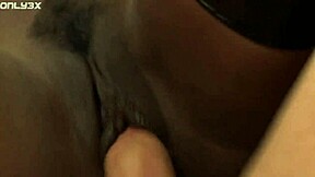 Jada Fire's ebony throat grabbed tight for massive tits fuck