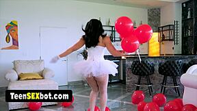 Cute Beca Barbie Cosplay Fucked Hard by Sex Machine!