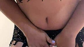 Latina In Lingerie Dances Seductively In See-Through Dress