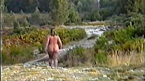 Suzi squirts wildly during public outdoor workout slut session