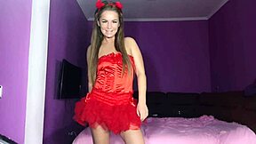 imagine losing this jerk off game to her commanding femdom whims...