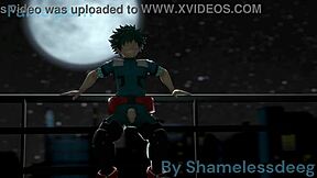 hey deku that toga face with your monster cock looks so hot wanna creampie kiss after blowjob?