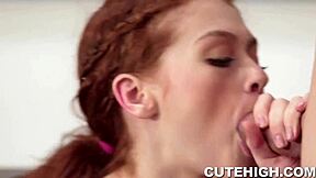 Teacher pounds my cute redhead teen pussy in hardcore doggystyle and bent over bliss