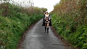 wanna see me strut outdoors in kinky undies?