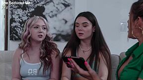 seduced by the dean! hot mature milf licks young pussy rough!