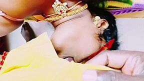 indian saree bhabi cheats on husband with swamiji's dirty fuck talk