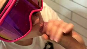 bathroom dickflash shower rough cumshot facial part two