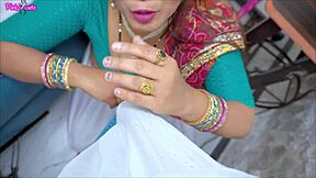 indian bahu measures sasur's cock then hairy pussy gets wrecked hard