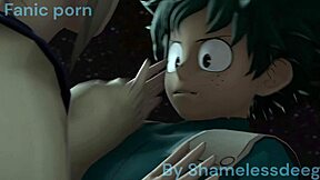 hey deku that toga face with your monster cock looks so hot wanna creampie kiss after blowjob?