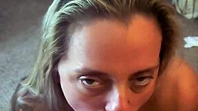 Wife Delivers Epic Deepthroat Cum Swallow Facial