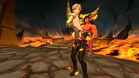 Shemale Femboy Anal in Fortnite Gear?