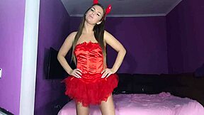 imagine losing this jerk off game to her commanding femdom whims...