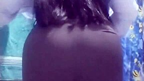 Mexican secretary strips uniform bares big ass and tits