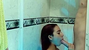 he pounds stepsister hard by shower while parents away
