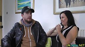 Whoa, Classy British Milf's Big Ass Jizzed in Stockings After Doggystyle Pound!