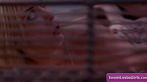 Sexy Lesbian Babes Aiden Ashley Goth Charlotte Fuck with Thick Strap-On Outside